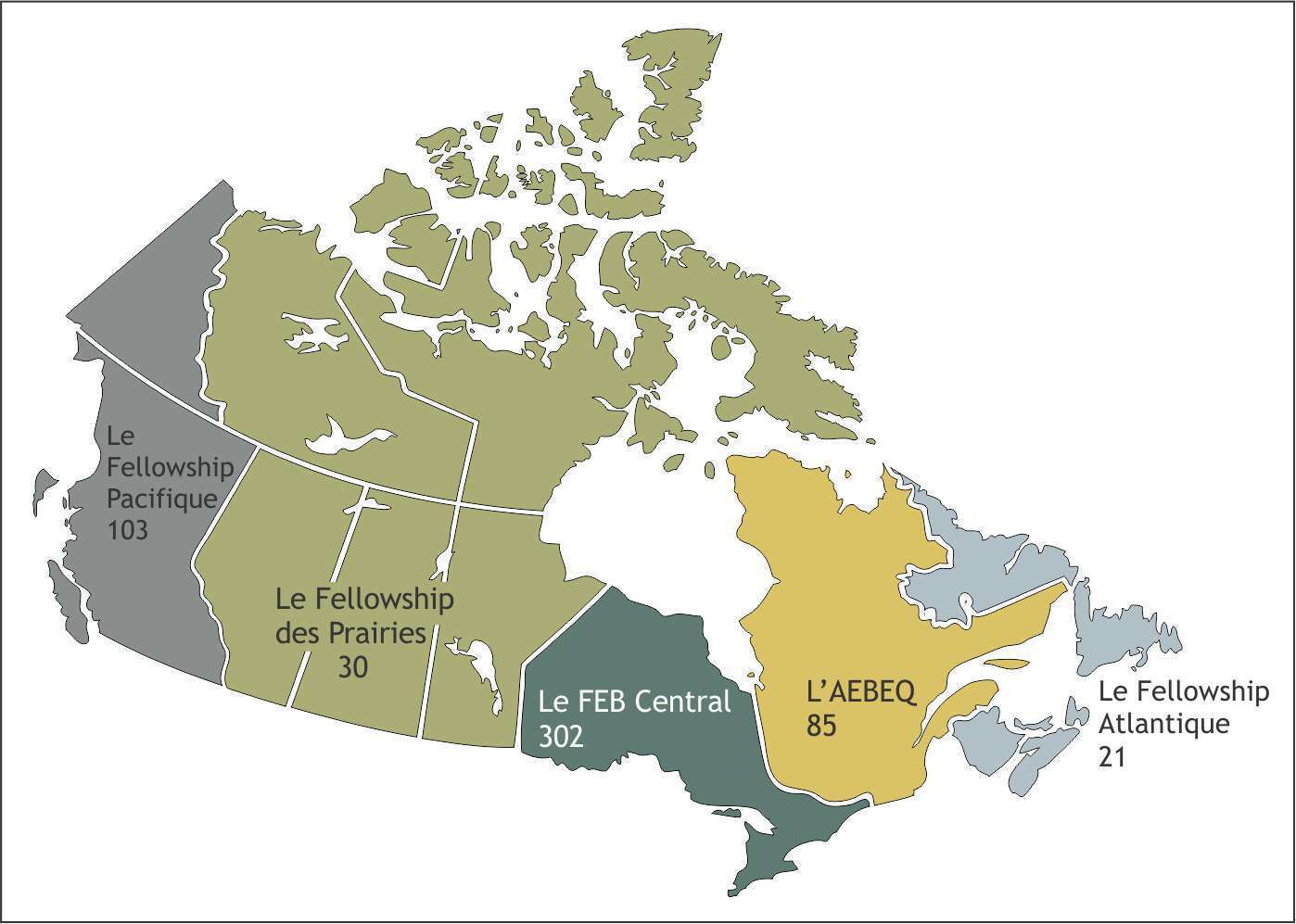  Rgion de la carte canadienne